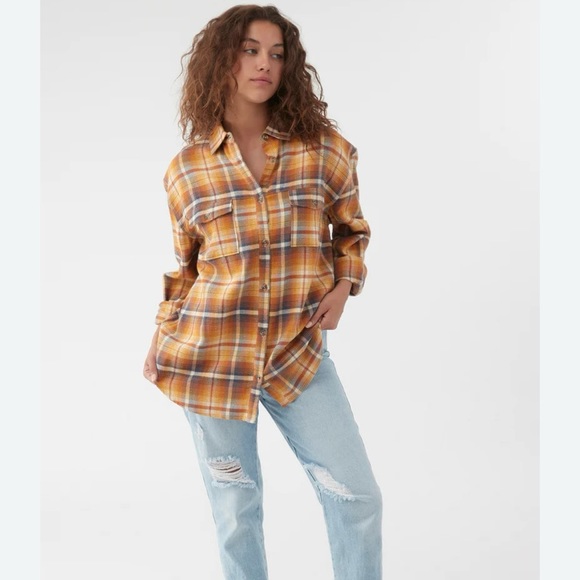 O'Neill Jackets & Blazers - O’Neill Oversized Flannel Shirt size S